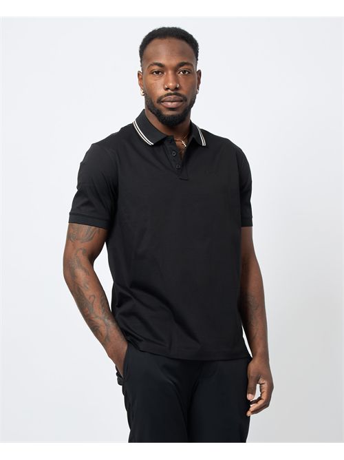 Armani Exchange men's polo shirt with striped collar ARMANI EXCHANGE | XM000466-AF10337UC001